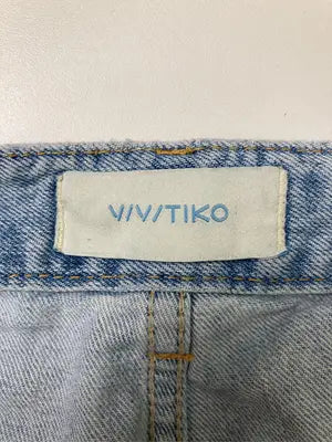vivitiko/デニムパンツ/パンツ/スカイブルー/M