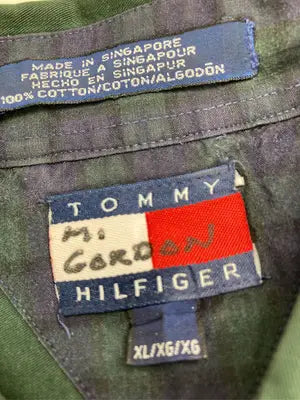 TOMMY HILFIGER/トミーヒルフィガー/シャツ/ブラウス/トップス/グリーン/XL