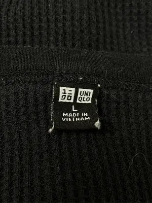UNIQLO/ユニクロ/Tシャツ/カットソー/トップス/ブラック/L