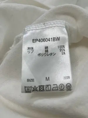 epnok/エプノック/Tシャツ/カットソー/トップス/アイボリー/M