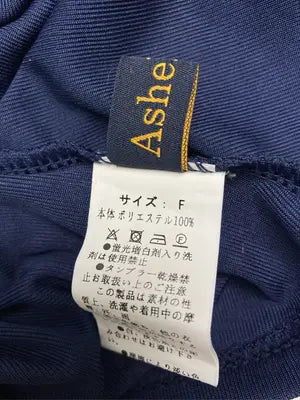 AsheKsha/Tシャツ/カットソー/トップス/ネイビー/F