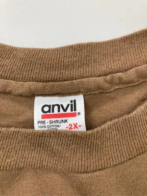 anvil/アンヴィル/Tシャツ/カットソー/トップス/ブラウン/2X