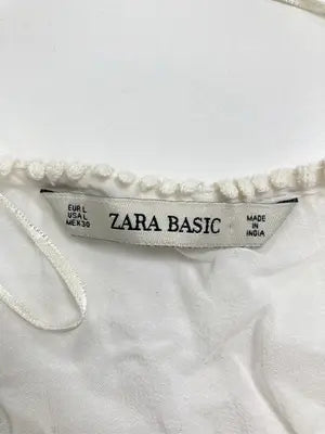 ZARA/ザラ/チュニック/ワンピース/ドレス/ホワイト/EUR L/USA L/MEX 30
