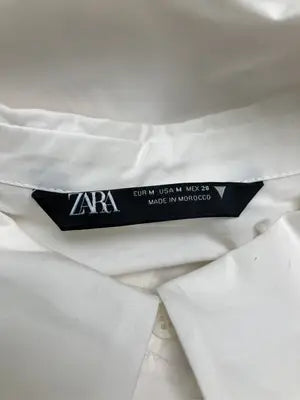 ZARA/ザラ/シャツ/ブラウス/トップス/ホワイト/USA M