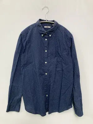 UNIQLO/ユニクロ/シャツ/ブラウス/トップス/ネイビー/L