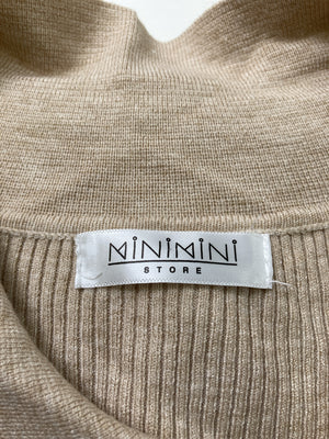 MINIMINI STORE/ニット/セーター/トップス/ベージュ/ワンサイズ