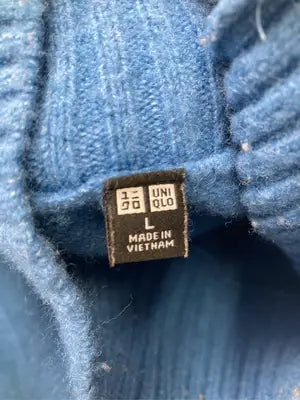 UNIQLO/ユニクロ/ニット/セーター/トップス/ブルー/L