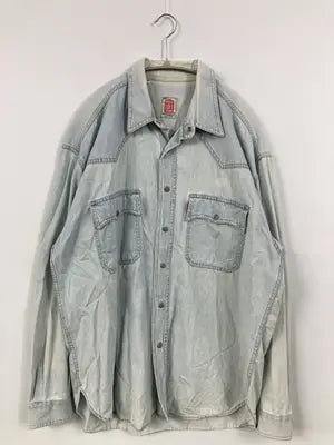 WORLD OF JEANS/シャツ/ブラウス/トップス/スカイブルー/XL