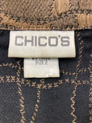 CHICO`S/シャツ/ブラウス/トップス/ブラウン/2