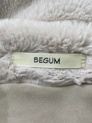 BEGUM/ベガム/ノーカラージャケット/ジャケット/アウター/ベージュ/M  バスト79～87  身長154～162
