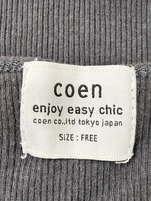 coen/コーエン/タンクトップ/トップス/グレー/FREE