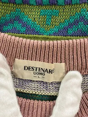 DESTINARE/ニット/セーター/トップス/グリーン/L