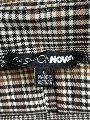 FASHIONNOVA/ファッションノバ/ショート/ミニスカート/スカート/ブラウン/L