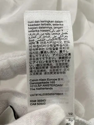 Calvin Klein Jeans/カルバンクラインジーンズ/Tシャツ/カットソー/トップス/ホワイト/M