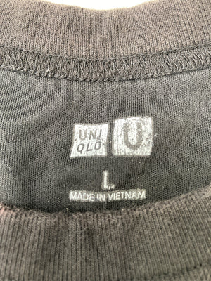 UNIQLO/ユニクロ/Tシャツ/カットソー/トップス/ブラック/L