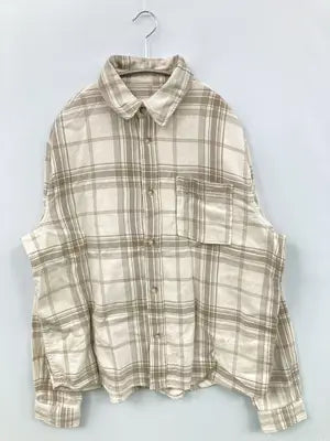 ZARA/ザラ/シャツ/ブラウス/トップス/ベージュ/USA M