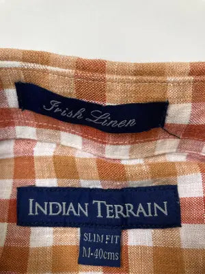 INDIAN TERRAIN/シャツ/ブラウス/トップス/ブラウン/M  40cm