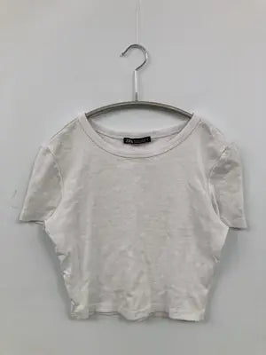 ZARA/ザラ/Tシャツ/カットソー/トップス/ホワイト/EUR S