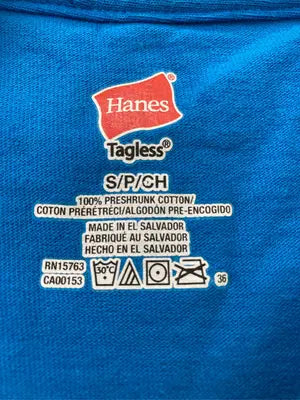 Hanes/ヘインズ/Tシャツ/カットソー/トップス/ブルー/S