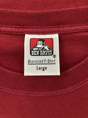 BEN DAVIS/ベンデイビス/Tシャツ/カットソー/トップス/レッド/L