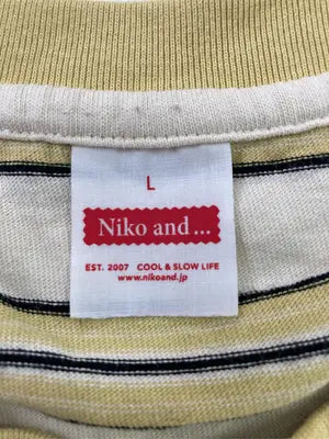 niko and .../ニコアンド/Tシャツ/カットソー/トップス/イエロー/L