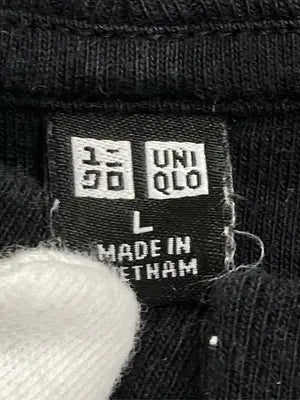 UNIQLO/ユニクロ/Tシャツ/カットソー/トップス/ブラック/L