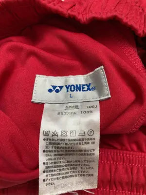 YONEX/ヨネックス/ジャージ/トラックパンツ/パンツ/レッド/L