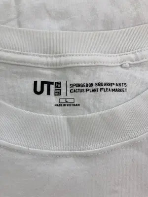 UNIQLO/ユニクロ/Tシャツ/カットソー/トップス/ホワイト/L