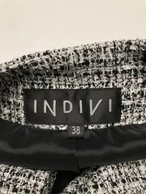 INDIVI/インディヴィ/ノーカラージャケット/ジャケット/アウター/ブラック/38