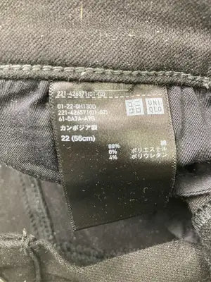 UNIQLO/ユニクロ/デニムパンツ/パンツ/ブラック/22 (56cm)
