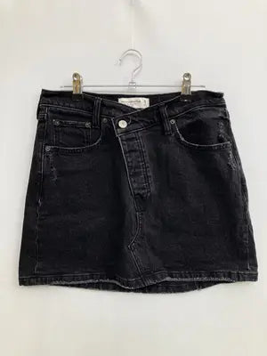 Abercrombie & Fitch/アバクロンビーアンドフィッチ/デニムスカート/スカート/ブラック/28/6
