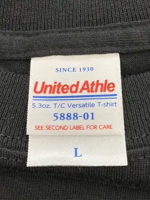 United Athle/ユナイテッドアスレ/Tシャツ/カットソー/トップス/ブラック/L