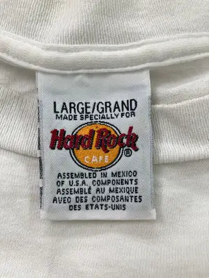 Hard Rock CAFE/ハードロックカフェ/Tシャツ/カットソー/トップス/ホワイト/LARGE