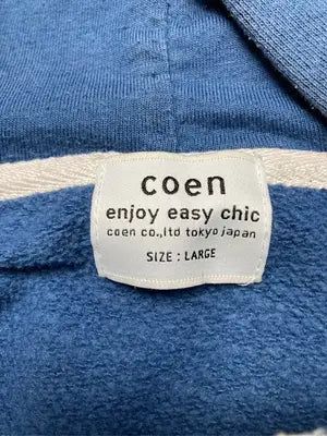 coen/コーエン/パーカー/トップス/スカイブルー/LARGE