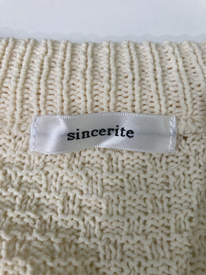 sincerite/カーディガン/ボレロ/トップス/アイボリー/L
