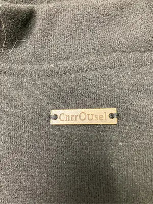 CnrrOUsel/Tシャツ/カットソー/トップス/ブラック