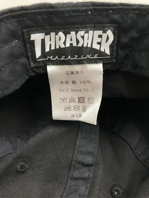 THRASHER/スラッシャー/キャップ/帽子/ブラック/58cm（フリー）