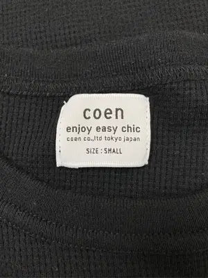 coen/コーエン/ノースリーブ/トップス/ブラック/SMALL