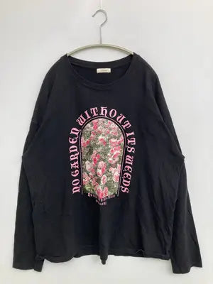 Loueme/ロエメ/Tシャツ/カットソー/トップス/ブラック/XXL