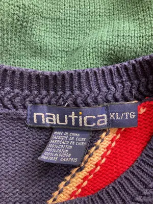 NAUTICA/ノーティカ/ニット/セーター/トップス/ネイビー/XL