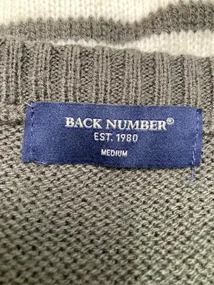 BACK NUMBER/バックナンバー/ニット/セーター/トップス/グレー/M