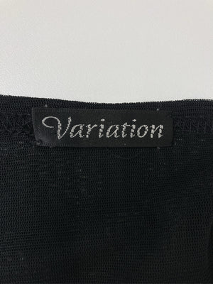 Variation/シャツ/ブラウス/トップス/ブラック/M-L