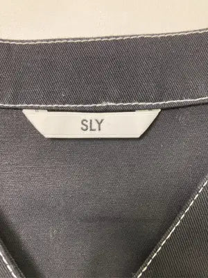 SLY/スライ/シャツワンピース/ワンピース/ドレス/ブラック/1
