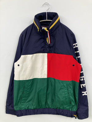 HILFIGER DENIM/ヒルフィガーデニム/ジャージ/トラックジャケット/トップス/ネイビー/XS