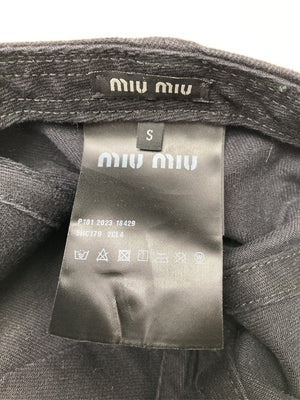 miu miu/ミュウミュウ/キャップ/帽子/ブラック/S