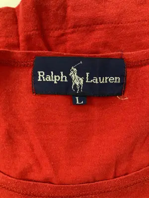 Ralph Lauren/ラルフローレン/Tシャツ/カットソー/トップス/レッド/L
