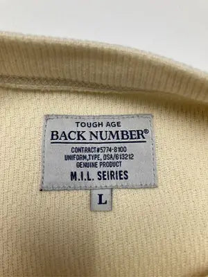 BACK NUMBER/バックナンバー/Tシャツ/カットソー/トップス/アイボリー/L