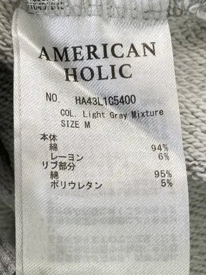 AMERICAN HOLIC/アメリカンホリック/スウェット/トップス/グレー/M