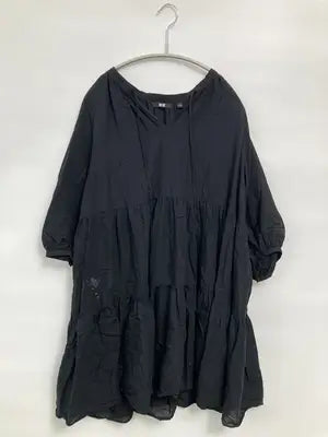 UNIQLO/ユニクロ/Tシャツ/カットソー/トップス/ブラック/L