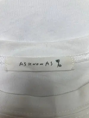 as know as/アズノゥアズ/Tシャツ/カットソー/トップス/ホワイト/＊